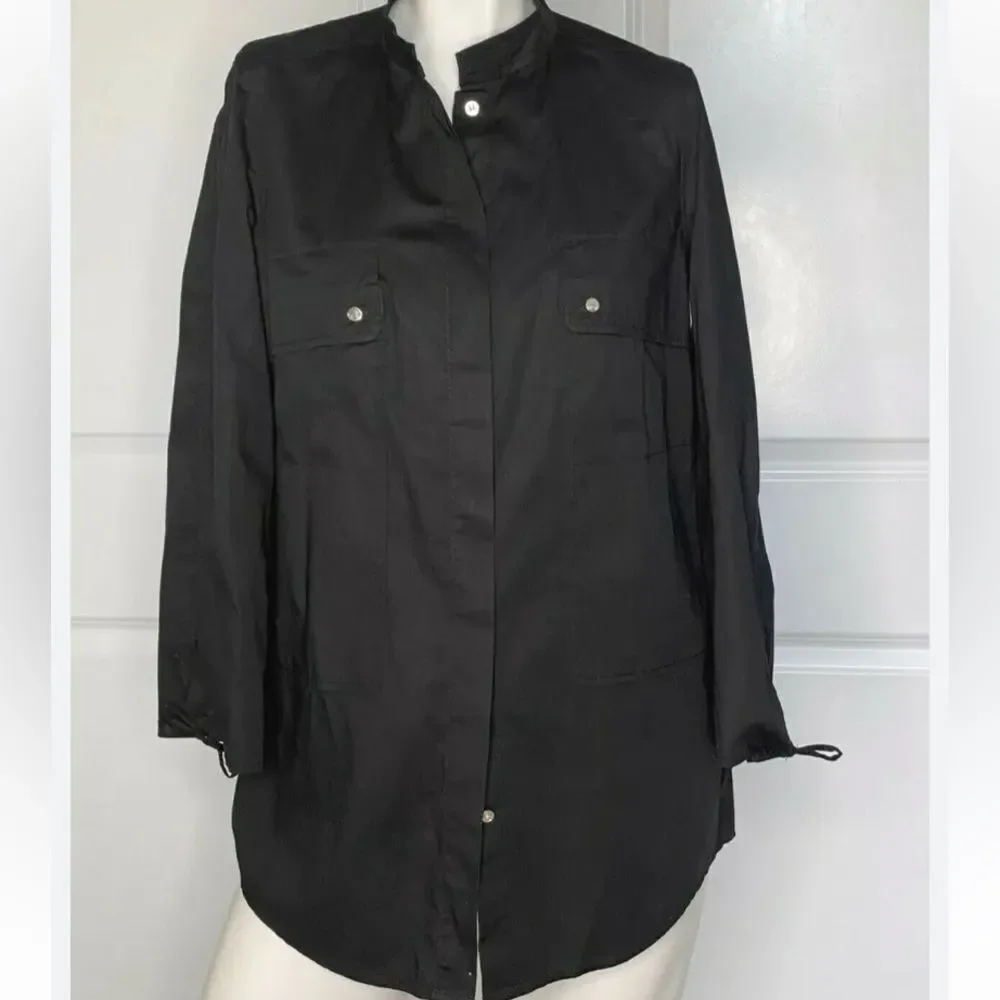Tory Butch Travel Woman Top Blouse Size 14